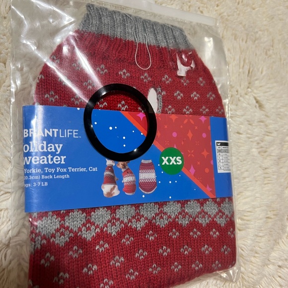 Vibrant Life Spoiled Holiday Dog Sweater NWT - Picture 3 of 6